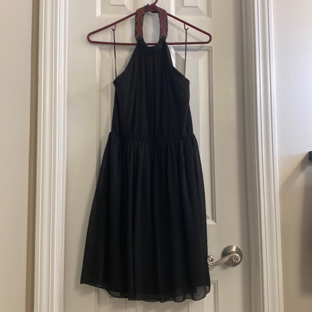 Zara halter neck open back dress - S